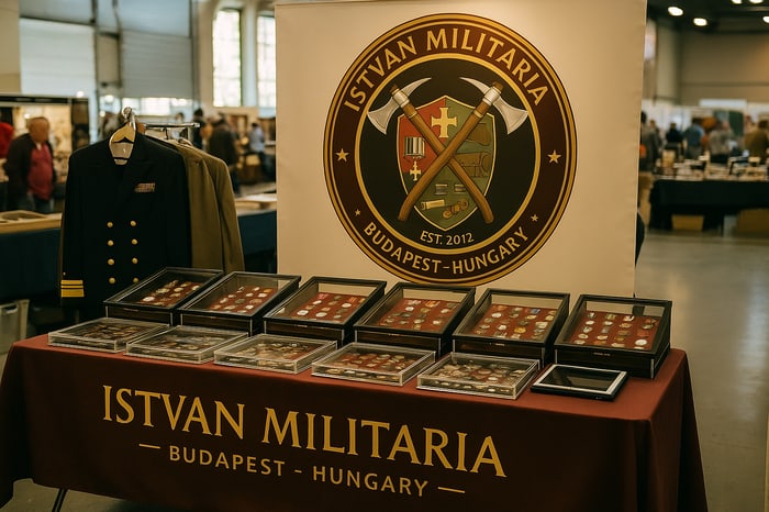 István Militária stand kiállításon